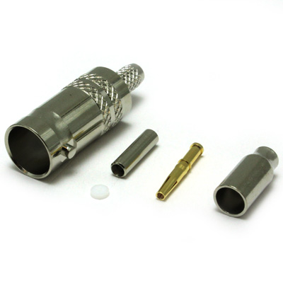 10-056-B36-BG - BNC Straight Crimp / Crimp Jack True 75 Ohm ( 3 GHz ) 