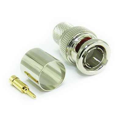 10-005-A9-DN - BNC Straight 75 Ohm Crimp / Crimp  Plug 