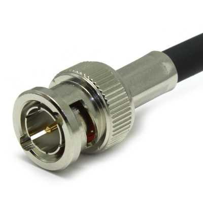 10-005-B36-CY - BNC High Definition Crimp/Crimp Plug, True 75ohm (3G) 