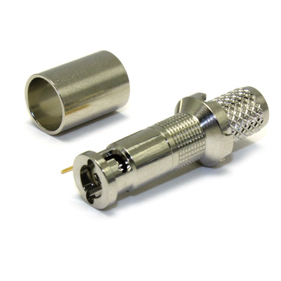 67-005-B66-JC - Micro BNC Straight Crimp / Crimp Plug 75 ohm 12GHz 