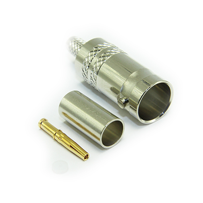 10-055-B36-BF - BNC Straight Crimp / Crimp Jack True 75 Ohm ( 3 GHz ) 