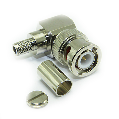 BNC Right Angle Solder / Crimp Plug - Image 1