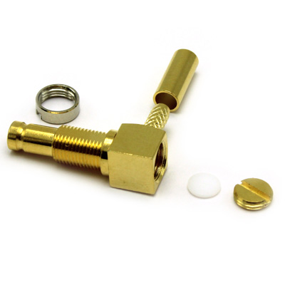 1.0/2.3 Right Angle Bulkhead Solder/Crimp Jack 75 ohm - Image 4
