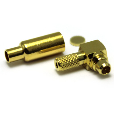 MMCX Right Angle Solder / Crimp Plug - Image 1