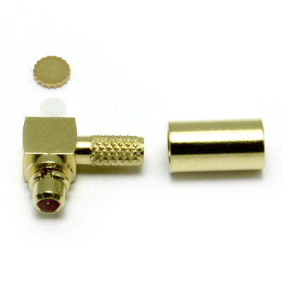 MMCX Right Angle Solder / Crimp Plug - Image 1