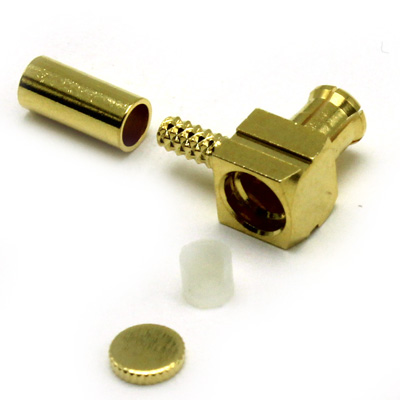 MCX Right Angle Solder / Crimp Plug - Image 4