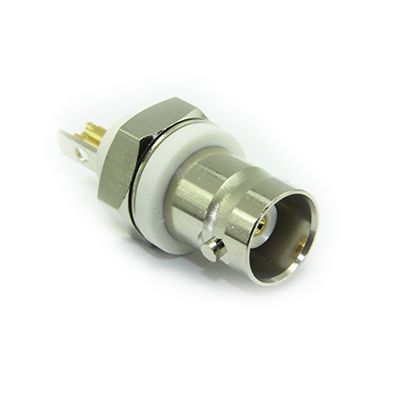 10-351-K3 - BNC Insulated Front Mount Bulkhead Solder Jack 50 ohm