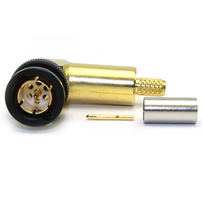 BNC 12GHz Right Angle Crimp / Crimp Plug - Image 2
