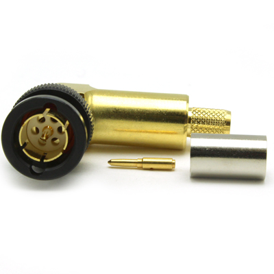 BNC 12GHz Right Angle Crimp / Crimp Plug - Image 2