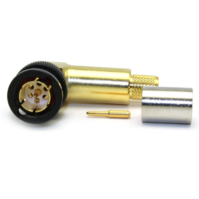 BNC 12GHz Right Angle Crimp / Crimp Plug - Image 2
