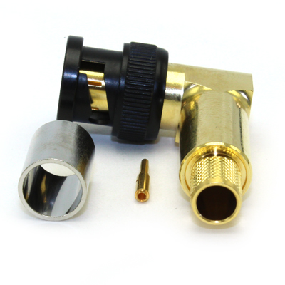 BNC 12GHz Right Angle Crimp / Crimp Plug - Image 3