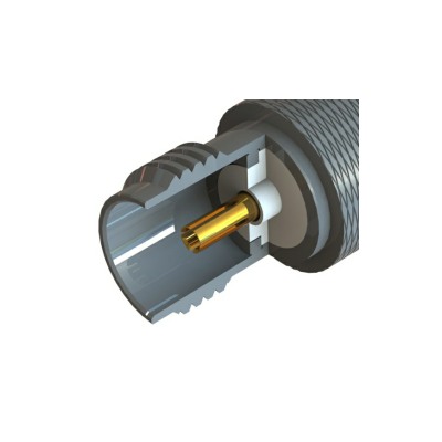 13-055-A3-AB - TNC Crimp / Crimp Jack 75 Ohm ( 4 Part ) 