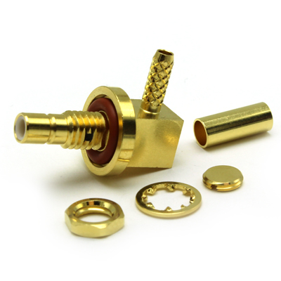 SMB Right Angle Bulkhead Solder/Crimp Jack IP68 Hermetically Sealed - Image 4