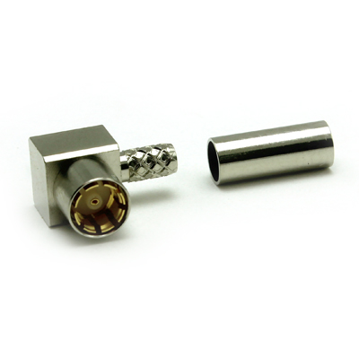 0.4/2.5 Micro-miniature Right Angle Solder / Crimp 75ohm Jack - Image 2