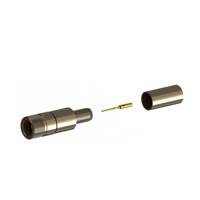 52-005A-B66-FA - 1.0/2.3 Screw Lock Crimp / Crimp Plug True 75 Ohm 