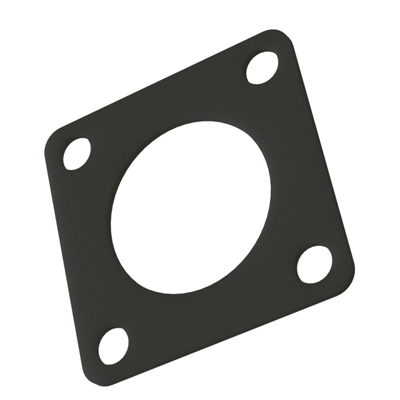 1" Square 4 Hole Flange Gasket - Image 1