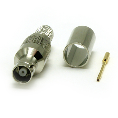 Micro BNC Straight Crimp / Crimp Jack 75 ohm 12GHz - Image 2