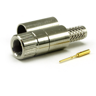 1.0/2.3 Screw Lock Crimp / Crimp Plug True 75 Ohm 3G - Image 1