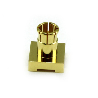 67-403-D126 - Micro BNC Vertical PCB Mount Push On Plug 12GHz