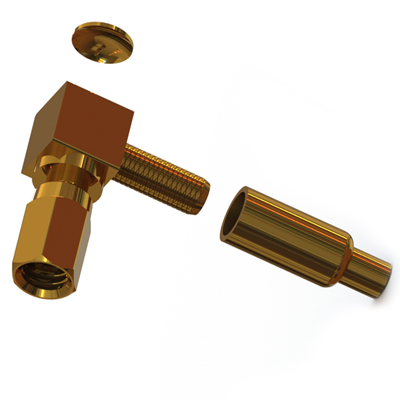 40-105-D3-AA SSMC Right Angle Solder/Crimp Plug 