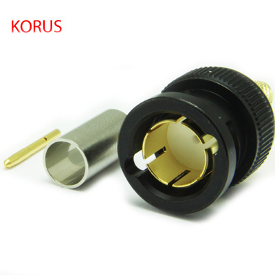 'KORUS' Ultra HD 12G BNC Straight Crimp Plug True 75 Ohm (Bulk pack) - Image 3