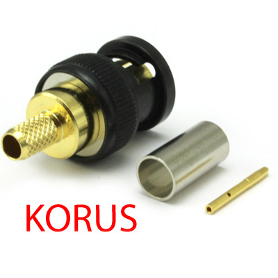 'KORUS' Ultra HD 12G BNC Straight Crimp Plug True 75 Ohm (Bulk pack) - Image 4