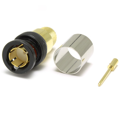 'KORUS' Ultra HD12G BNC Straight Crimp / Crimp Plug True 75 Ohm  - Image 2