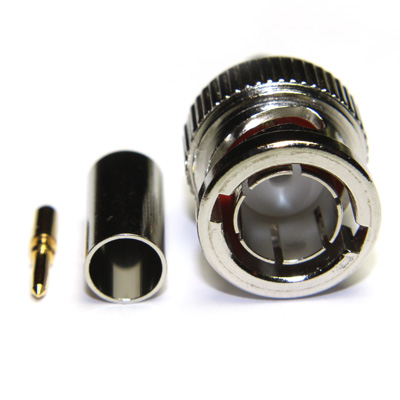 BNC High Definition Crimp/Crimp Plug, True 75ohm SMPTE 424M  (3G) - Image 2