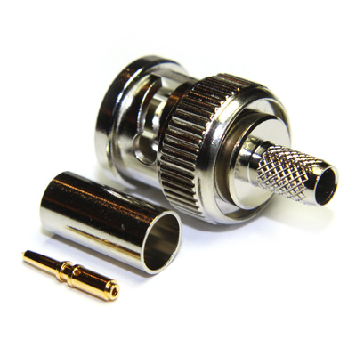 BNC High Definition Crimp/Crimp Plug, True 75ohm SMPTE 424M  (3G) - Image 4