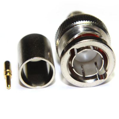BNC High Definition Crimp/Crimp Plug, True 75ohm SMPTE 424M (3G) - Image 2