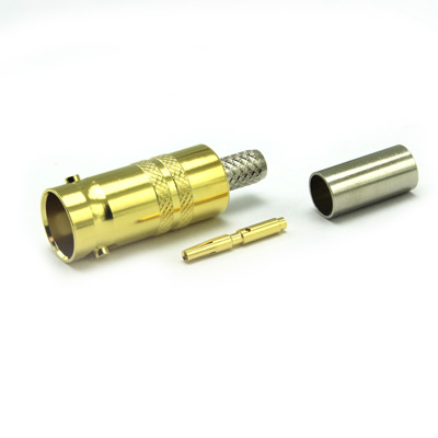 BNC Straight Crimp / Crimp Jack True 75 Ohm (12GHz) - Image 2