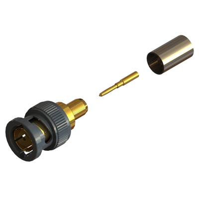 10-005-W126-JB - 'KORUS' Ultra HD 12G BNC Plug, 