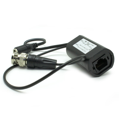 BNC Plug to RJ45 Socket 75 Ohm Video Balun (2.1 Power Socket) - Image 3