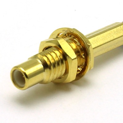 34-254-D3-AD - SMC Straight Crimp/Crimp Bulkhead Jack 