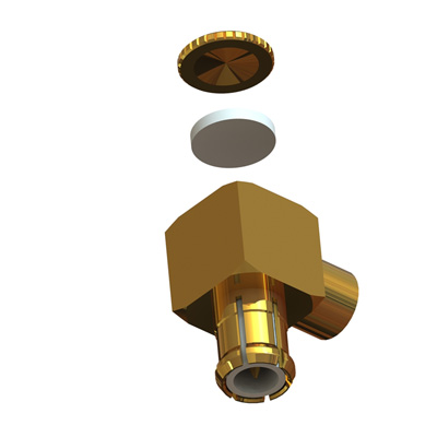 45-108-1-D3-HA - MCX Right Angle Solder / Solder Plug 