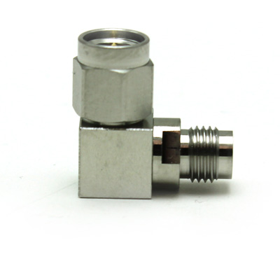 SMA IP68 Stainless Steel Right Angle Plug to Jack Adaptor, - Image 4