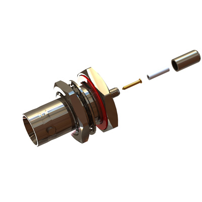 99-290-Q3-AA - Bayonet Lock IP68 Crimp/Crimp Bulkhead Jack 