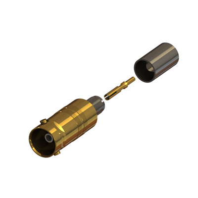 10-054-D126-FB1 - BNC Straight Crimp / Crimp Jack True 75 Ohm (12GHz) 