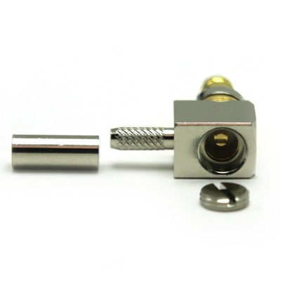 1.0/2.3 Right Angle Bulkhead Solder/Crimp Jack 75 ohm - Image 3
