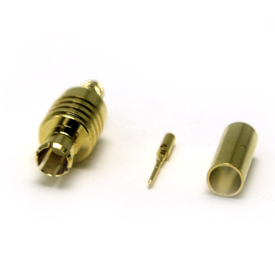 MCX 75 Ohm Straight Crimp / Crimp Plug - Image 2