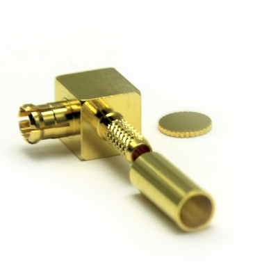 MCX 75 Ohm Right Angle Solder / Crimp Plug - Image 3