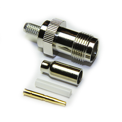 TNC Crimp / Crimp Jack 50 Ohm ( 4 Part ) - Image 1