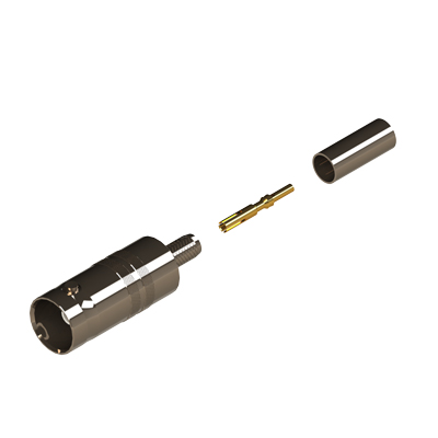 10-054-B126-FA - BNC Straight Crimp / Crimp Jack True 75 Ohm (12GHz) 
