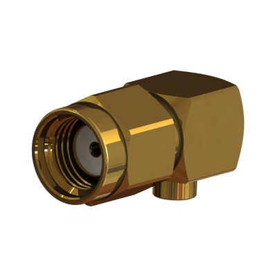 31-108-D3-HA - SMA Reverse Polarity Right Angle Solder / Solder Plug 