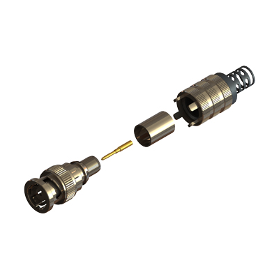 10-005-EG-B126-FC - BNC Straight Crimp / Crimp Easy Grip Plug (12GHz) 