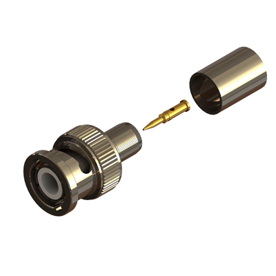 10-005-B3-AV - BNC Straight Crimp / Crimp Plug 50ohm 