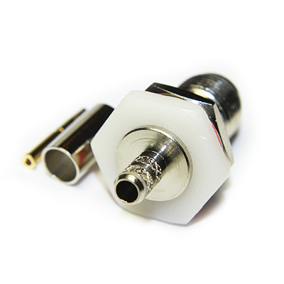 TNC Insulated Rear Mount Bulkhead Straight Crimp / Crimp Jack - Image 4