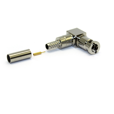 Micro BNC Right Angle Crimp / Crimp Plug 75 ohm 12GHz - Image 2