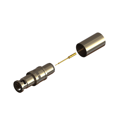 67-005-B66-FJ1 - Micro BNC Straight Crimp / Crimp Plug 75 ohm 12GHz 