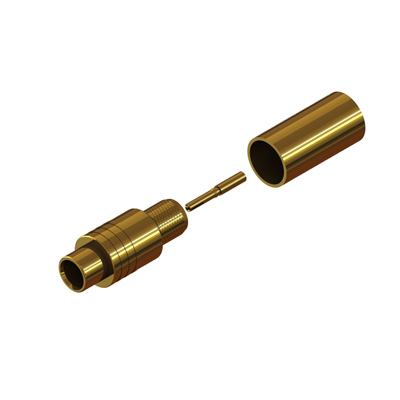 45-054-D6-FA - MCX 75 Ohm Straight Crimp / Crimp Jack 